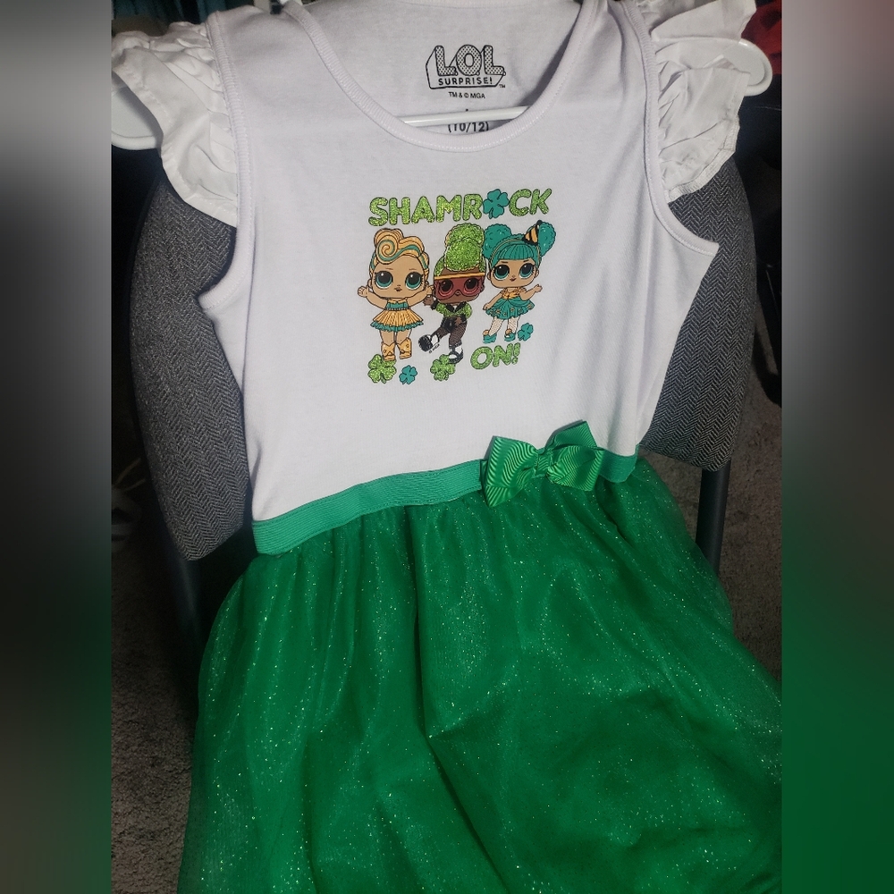 L.O.L. Surprise! Shamrock Tutu Dress NWOT